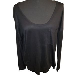 Madewell Long Sleeve Tee Black sz S